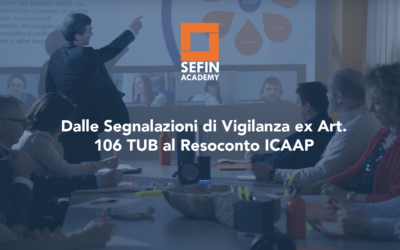 Corso Vigilanza – Dalle Segnalazioni di Vigilanza ex Art. 106 TUB al Resoconto ICAAP
