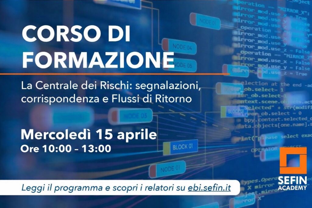 Corso Centrale dei Rischi_SEFIN Academy